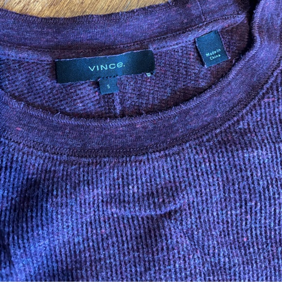 VINCE Men’s Thermal Crewneck Long-Sleeve T-Shirt - Picture 4 of 6